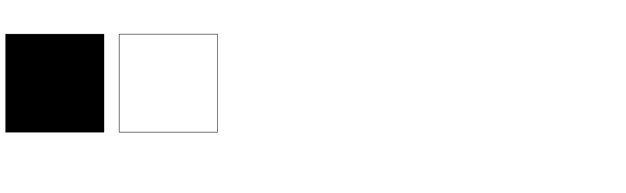 Es gibt zwei Farben zur Auswahl: schwarz und weiß